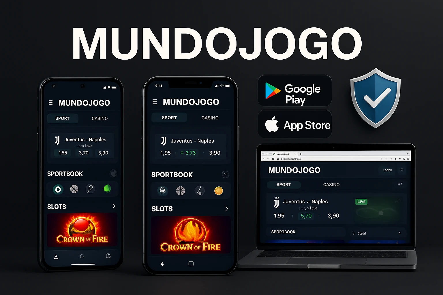 Baixar o MUNDOJOGO Cassino App