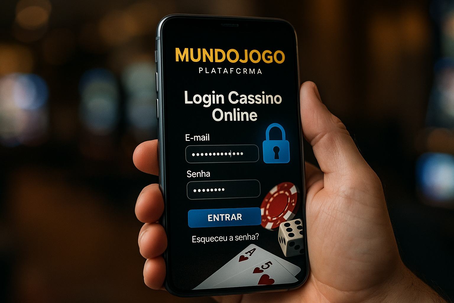 Login no Cassino MUNDOJOGO